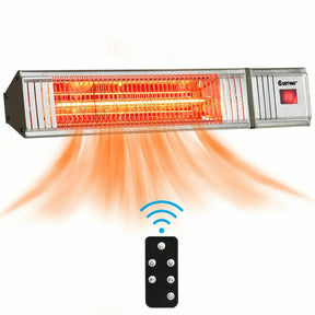 1500W Infrared Patio Heater with Remote Control and 24H Timer