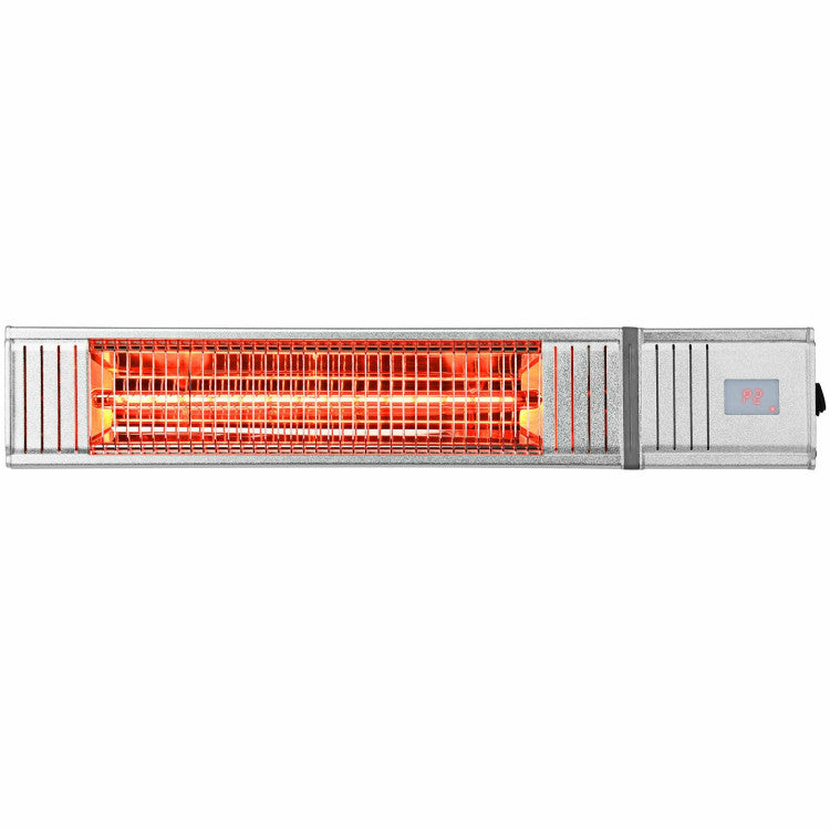 1500W Infrared Patio Heater with Remote Control and 24H Timer