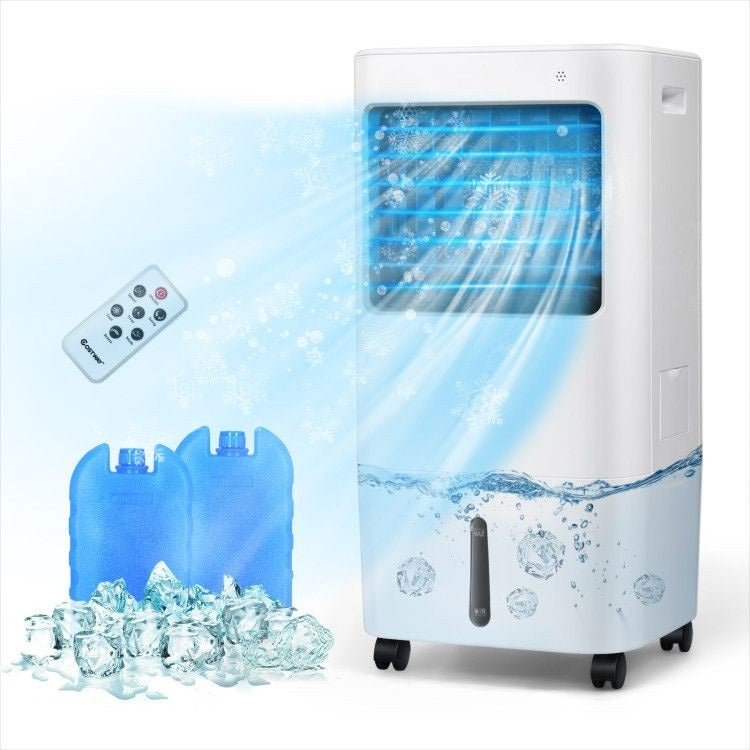 3-in-1 Evaporative Portable Air Cooler Fan with Remote Control and 7.5H Timer