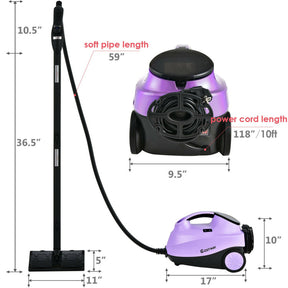 2000W Heavy Duty Multi-purpose Steam Cleaner Mop with 19 Accessories and Child Lock