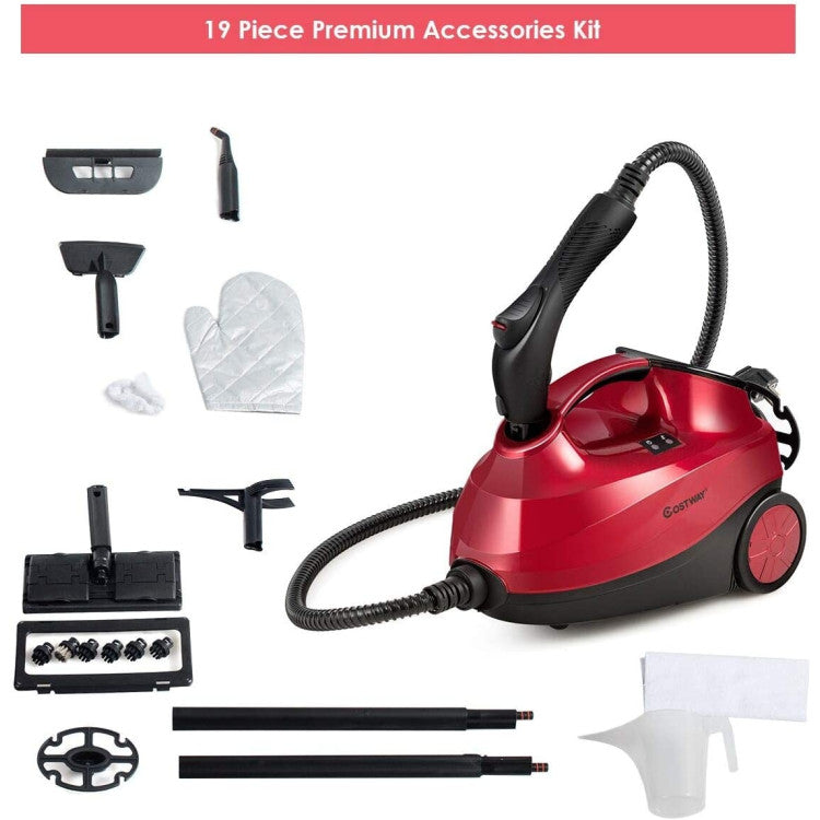 2000W Heavy Duty Multi-purpose Steam Cleaner Mop with 19 Accessories and Child Lock