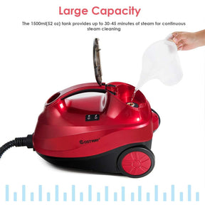 2000W Heavy Duty Multi-purpose Steam Cleaner Mop with 19 Accessories and Child Lock