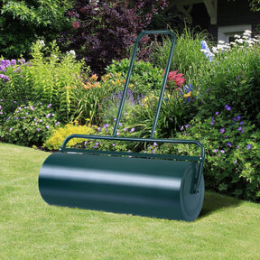 24 x 13 Inch Tow Lawn Roller Water Filled Metal Push Roller