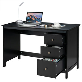 3-Drawer Gaming Computer Office Desk Writing Study Desk for Home