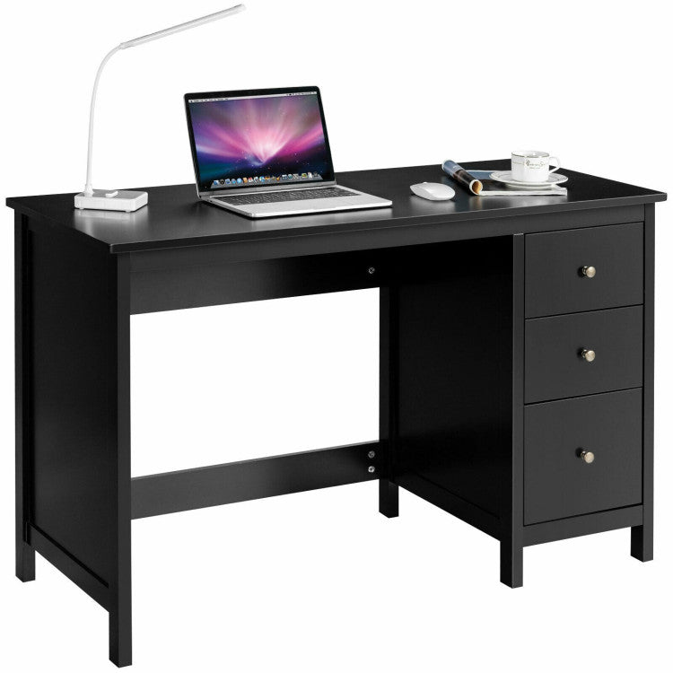 3-Drawer Gaming Computer Office Desk Writing Study Desk for Home