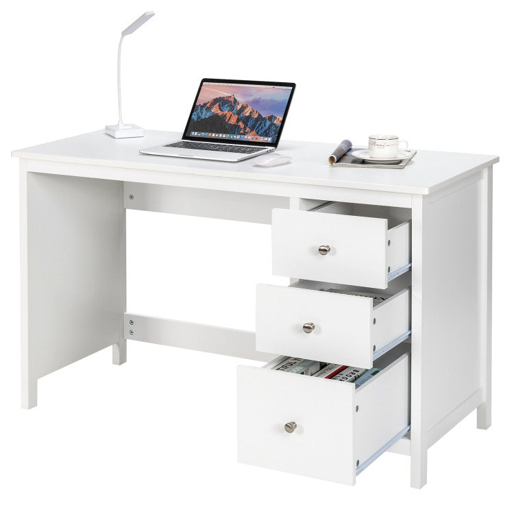 3-Drawer Gaming Computer Office Desk Writing Study Desk for Home