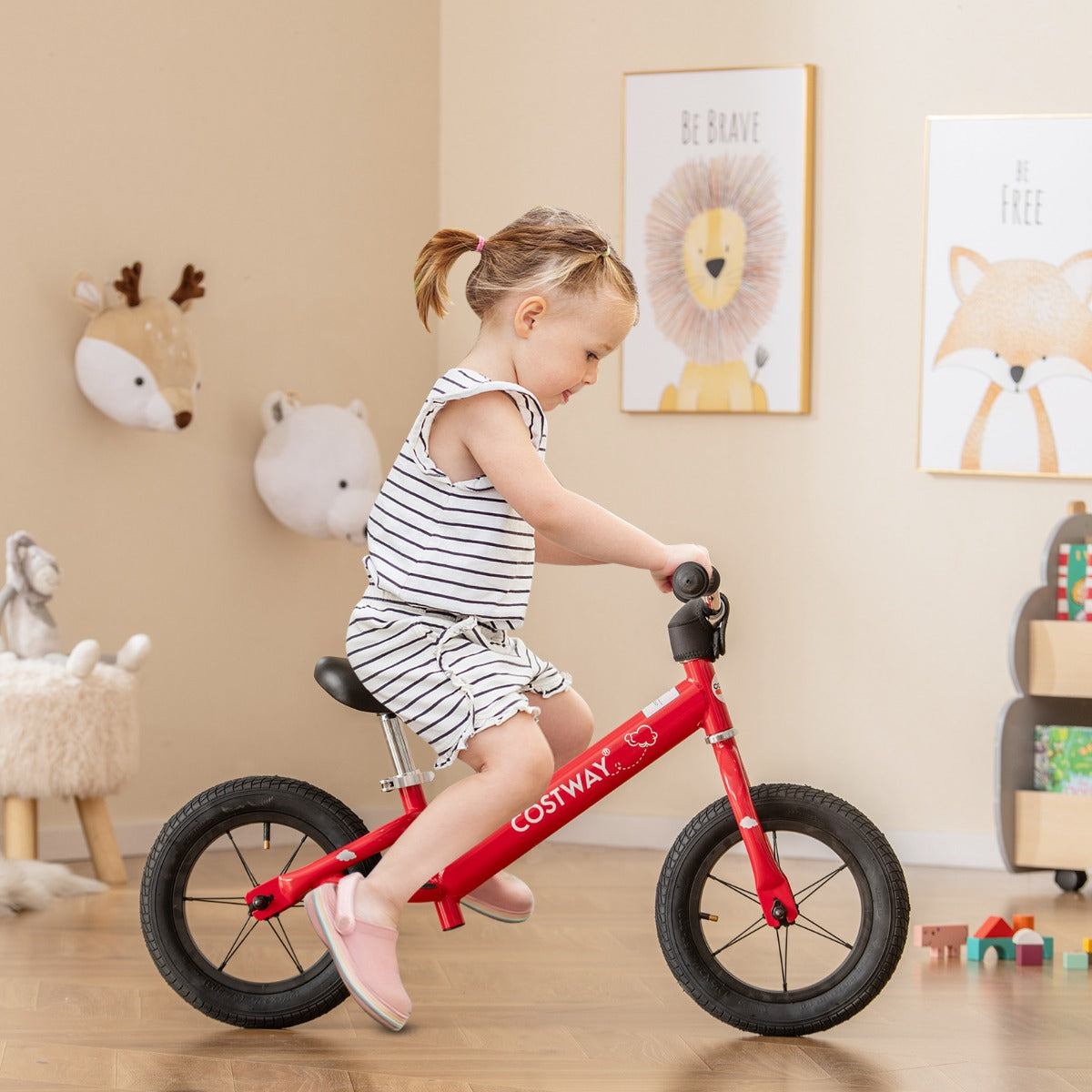 30 cm Toddler Balance Bike with Height Adjustable Handlebar and Seat