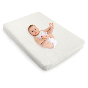 38 x 26 Inch Foldable Dual Sided Baby Mattress Pad with Removable Washable Cover