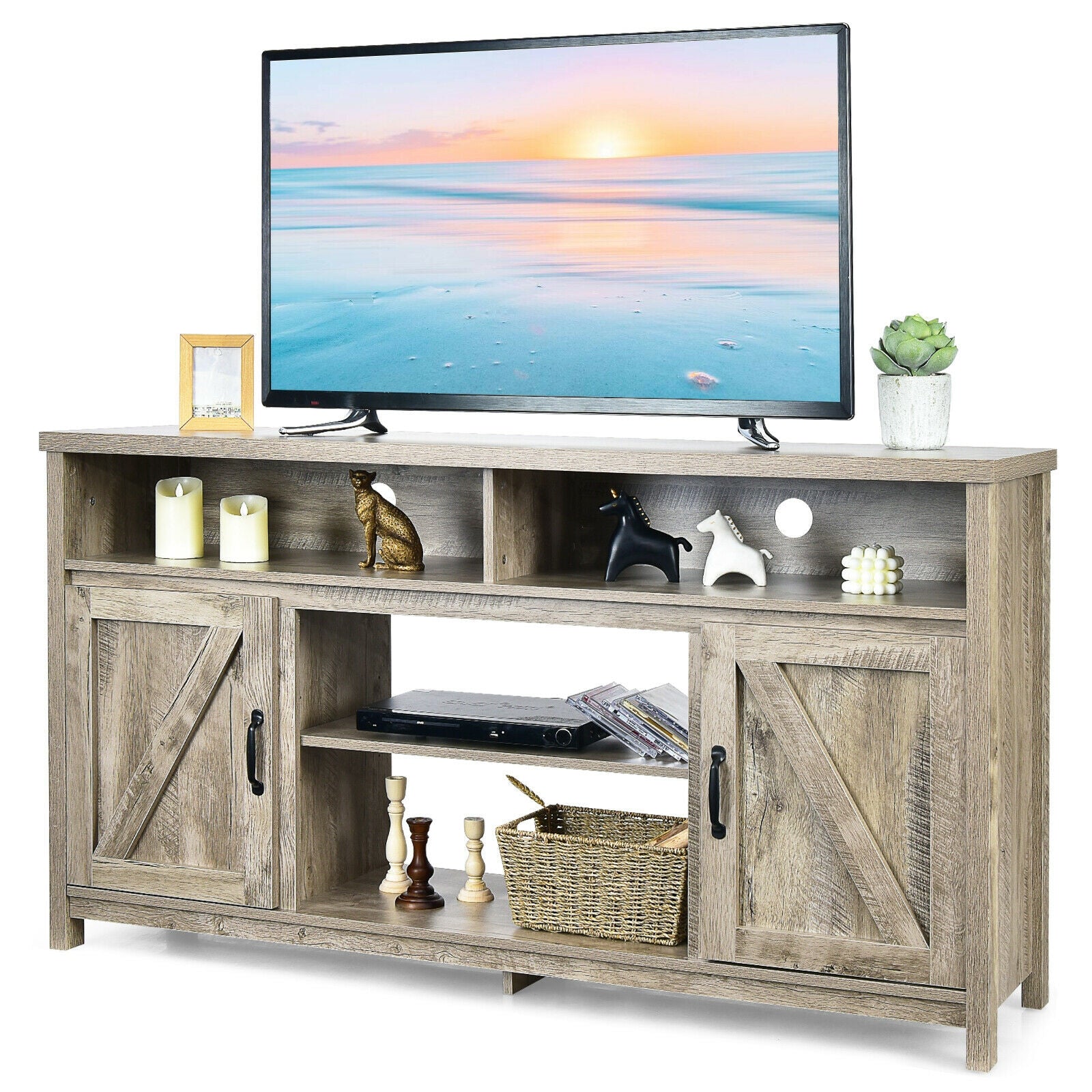 59 Inch TV Stand Media Center Console Cabinet for 65 Inch TV