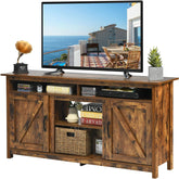 60 Inch Industrial Fireplace TV Stand for Up to 65 Inches TVs