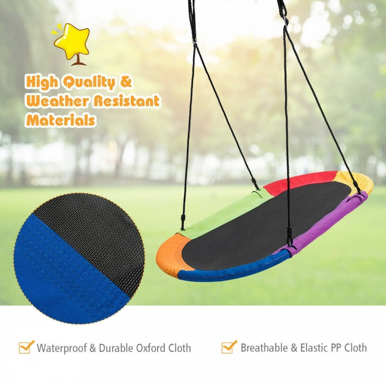 60 Inch Saucer Surf Adjustable Outdoor Tree Kids Swing Set