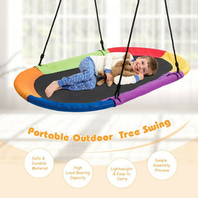 60 Inch Saucer Surf Adjustable Outdoor Tree Kids Swing Set