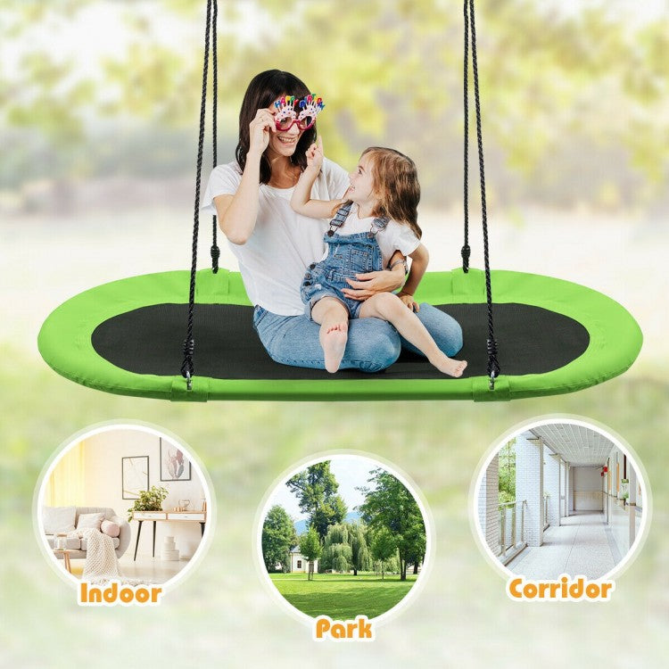 60 Inch Saucer Surf Adjustable Outdoor Tree Kids Swing Set