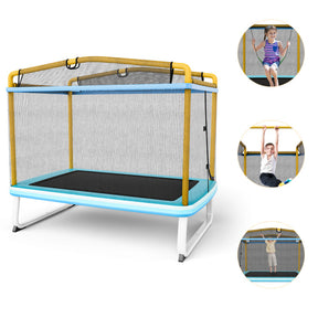 6 Feet Rectangle Trampoline with Removable Swing and Safety Net