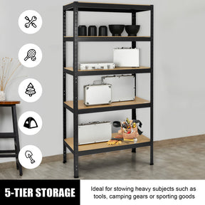 71 inch Heavy Duty Steel Adjustable 5 Level Storage Shelves