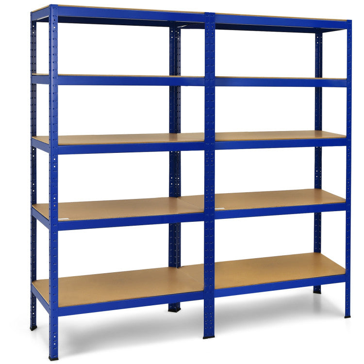 71 inch Heavy Duty Steel Adjustable 5 Level Storage Shelves