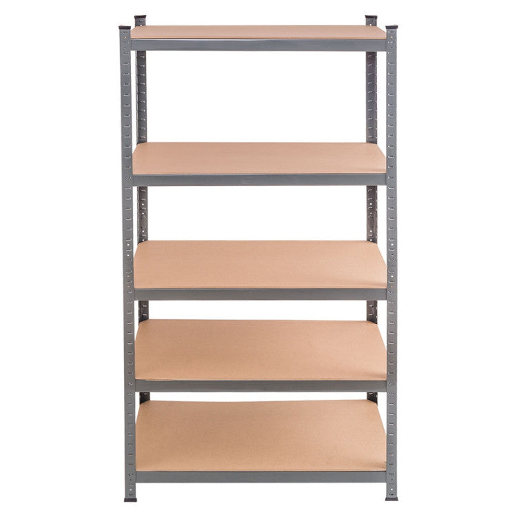 71 inch Heavy Duty Steel Adjustable 5 Level Storage Shelves