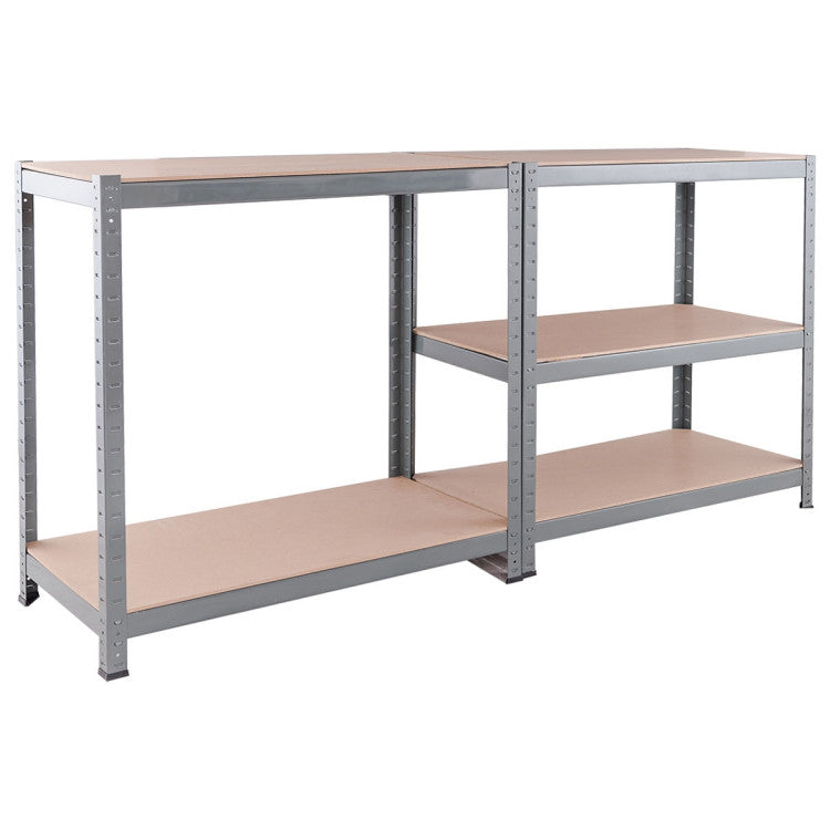 71 inch Heavy Duty Steel Adjustable 5 Level Storage Shelves