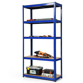 72 Inch Garage Storage Rack with 5 Adjustable Shelves for Books and Kitchenware