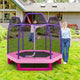 Kids Trampoline with Safety Enclosure Net for Outdoor Play