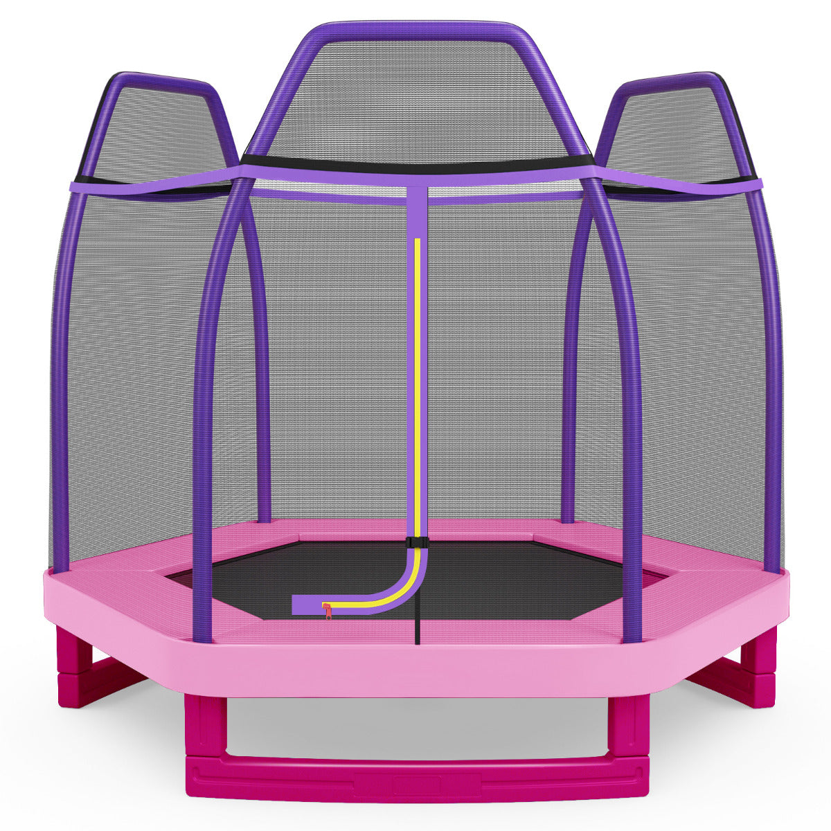 Kids Trampoline with Safety Enclosure Net for Outdoor Play