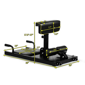 8-in-1 Home Gym Multifunction Squat Fitness Machine with Adjustable Height and Wheels