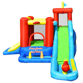 9-in-1 Inflatable Kids Water Slide Bounce House with 860W Blower