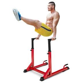 Adjustable Dip Bar with 10 Levels Adjustable Height for Home & Gym