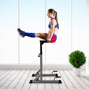 Adjustable Dip Bar with 10 Levels Adjustable Height for Home & Gym