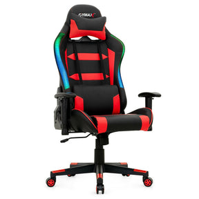 Adjustable Height  RGB Gaming Chair with LED Lights and Remote