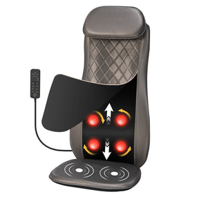 Auto Massage Chair Pad with Back Heating and 3-Level Timer