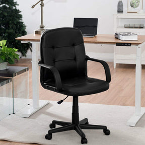 Ergonomic Conference Chair with 360-Degree Wheels for Office and Home