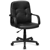 Ergonomic Conference Chair with 360-Degree Wheels for Office and Home