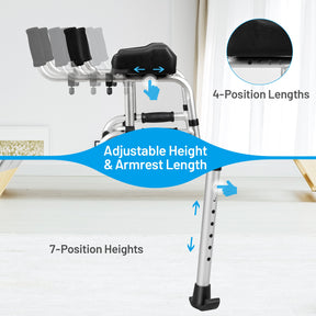 Foldable Rollator Lightweight Aluminum Alloy Rehabilitation Walker for  Elderly with Adjustable Height