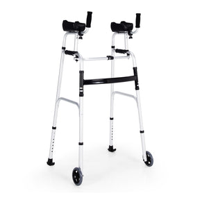 Foldable Rollator Lightweight Aluminum Alloy Rehabilitation Walker for  Elderly with Adjustable Height