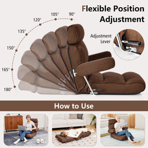 Folding Sofa Chair with 6-position Adjustable Backrest