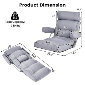 Folding Sofa Chair with 6-position Adjustable Backrest