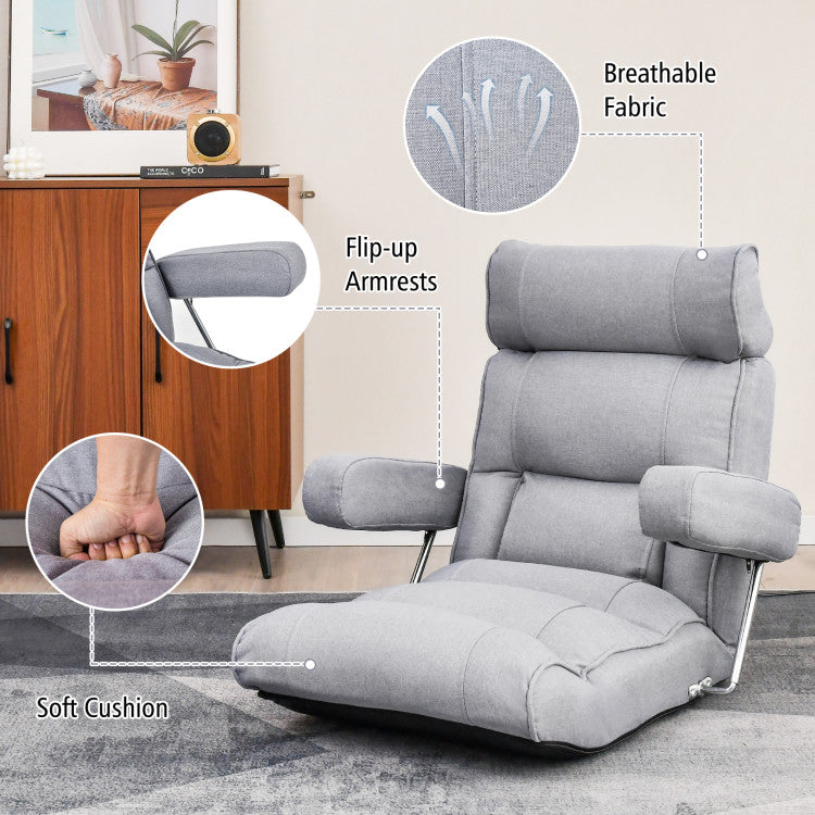 Folding Sofa Chair with 6-position Adjustable Backrest