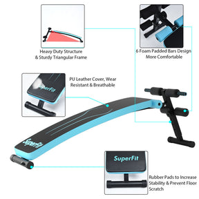 Folding Weight Bench Sit-up Board Workout Slant Bench with Adjustable Height