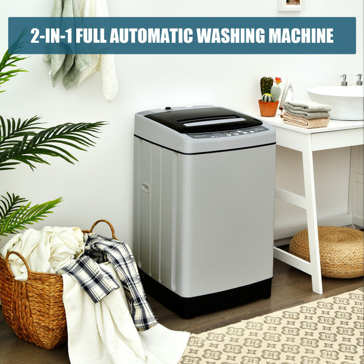 Full-Auto Washing Machine 11Lbs Washer and Dryer for Apartments and Dorms