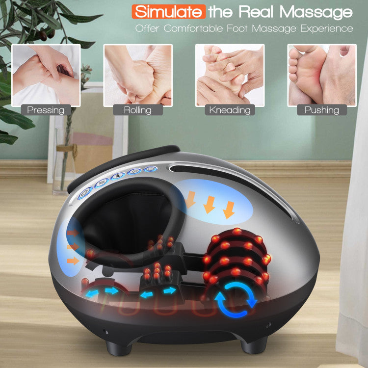 Heat Air Kneading Plantar Shiatsu Therapy Foot Massager with 3 Modes