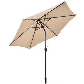 10 Feet Outdoor Patio Umbrella with Tilt Adjustment and Crank