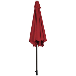 10 Feet Outdoor Patio Umbrella with Tilt Adjustment and Crank