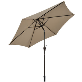 10 Feet Outdoor Patio Umbrella with Tilt Adjustment and Crank