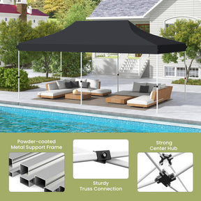 10 x 20 FT Pop-up Canopy Tent with Carrying Bag and Adjustable Heights