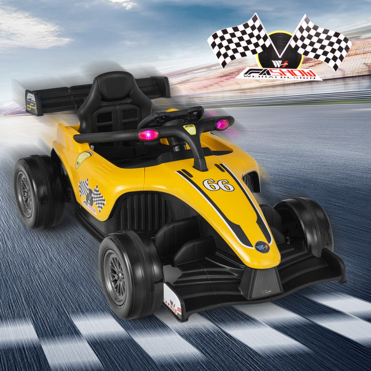 12V Kids Ride on Electric Formula Racing Car with Remote Control and Music