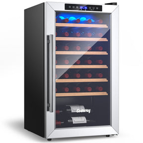 20 Inch Wine & Beverage Coolers Refrigerator for 33 Bottles and Tempered Glass Door