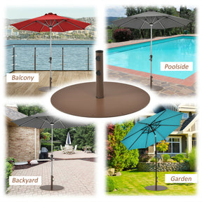 29.5 Inch Heavy-Duty Steel Outdoor Umbrella Base Stand for Backyard and Poolside