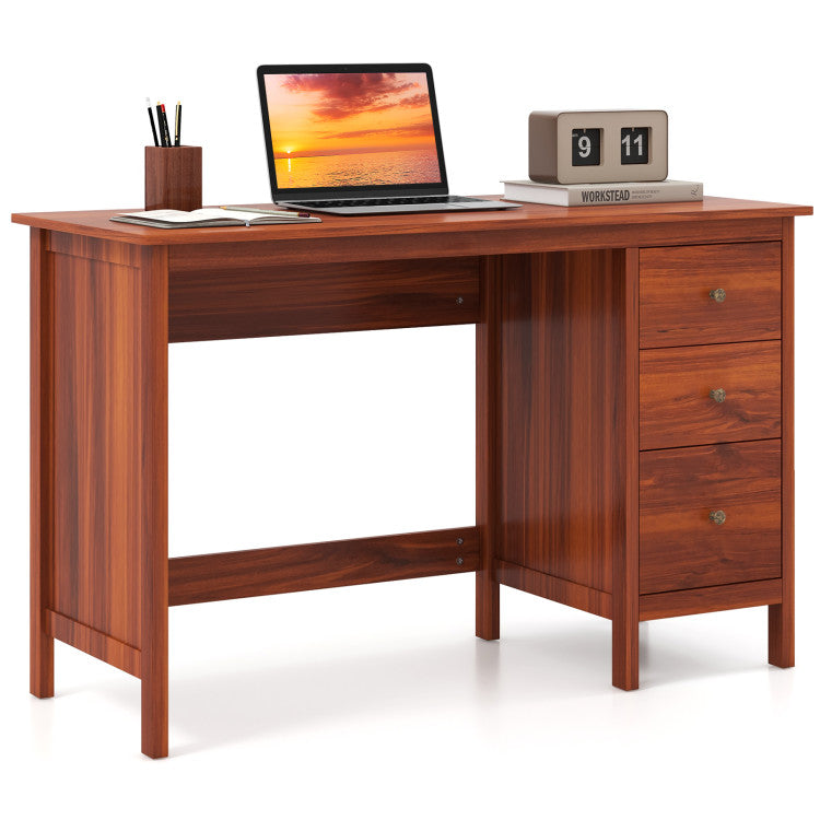 3-Drawer Gaming Computer Office Desk Writing Study Desk for Home