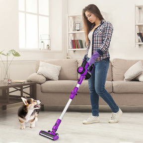 3-in-1 Handheld Cordless Stick Vacuum Cleaner with 6-cell Lithium Battery and Accessories